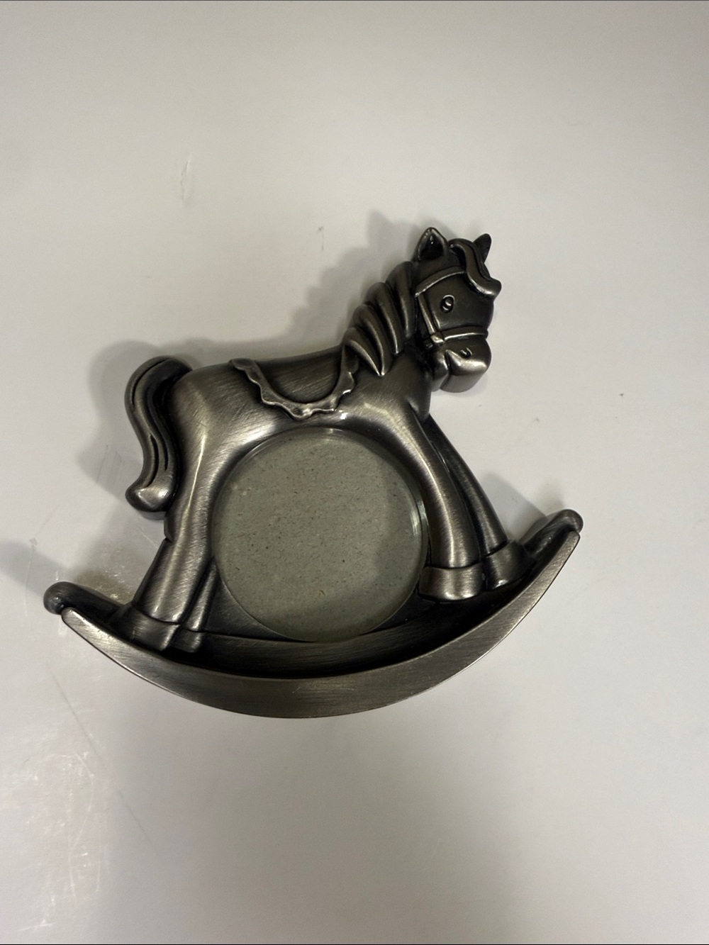 Rocking Horse Metal Accent Picture Frame - vintage picture frame